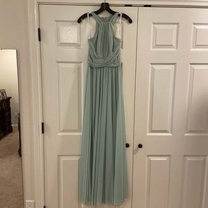 David Bridal floor length gown in Meadow